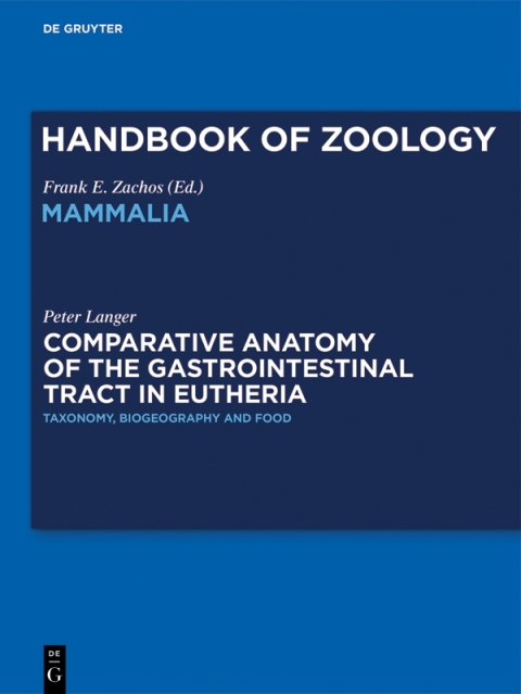 Cover image for book Comparative Anatomy of the Gastrointestinal Tract in Eutheria I
