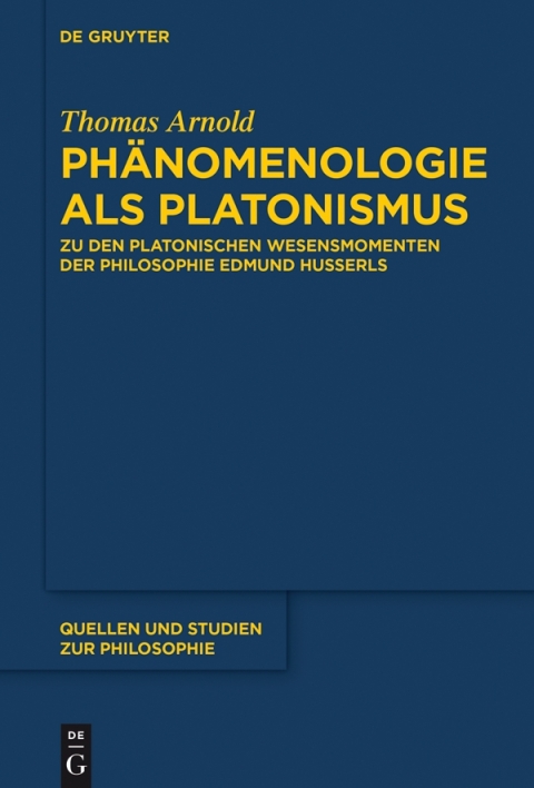 Cover image for book Phänomenologie als Platonismus