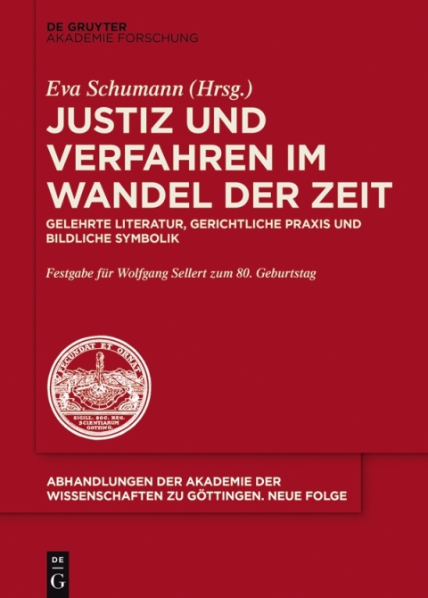 Cover image for book Justiz und Verfahren im Wandel der Zeit