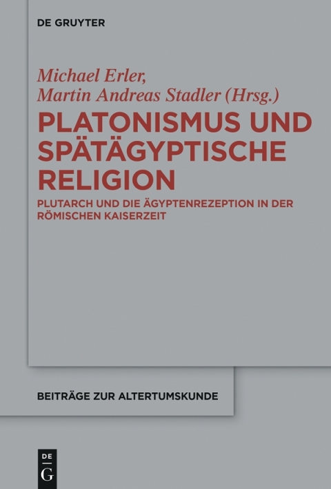 Cover image for book Platonismus und spätägyptische Religion