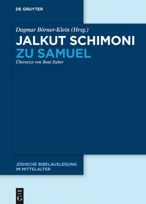 Cover image for book Jalkut Schimoni zu Samuel