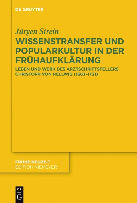 Cover image for book Wissenstransfer und Popularkultur in der Frühaufklärung