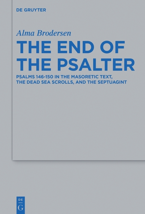 Cover image for book The End of the Psalter