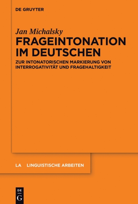Cover image for book Frageintonation im Deutschen
