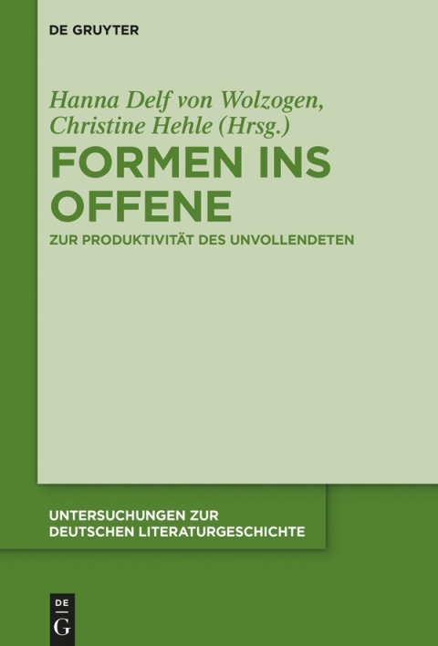 Cover image for book Formen ins Offene