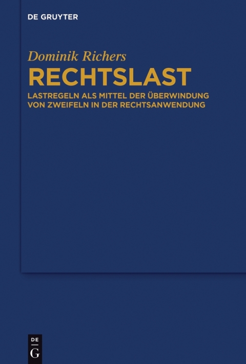Cover image for book Rechtslast