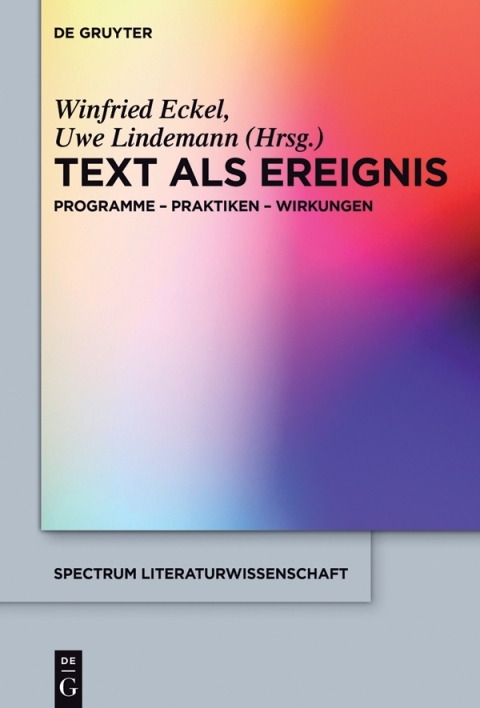 Cover image for book Text als Ereignis
