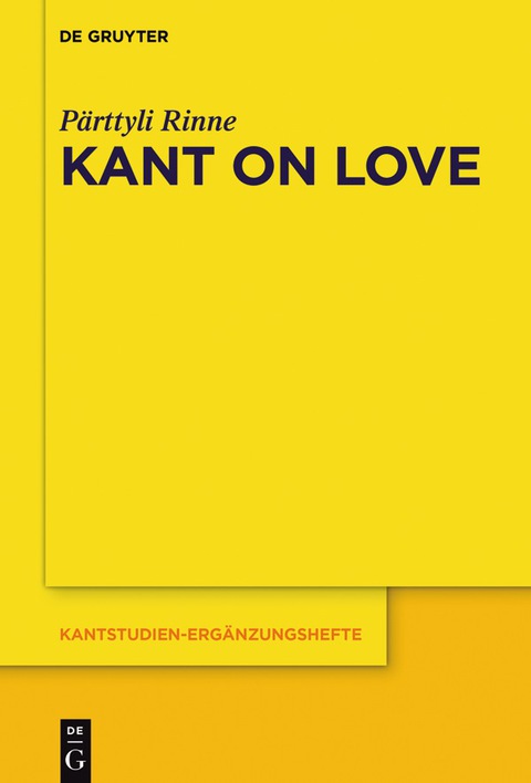 Cover image for book Kant on Love