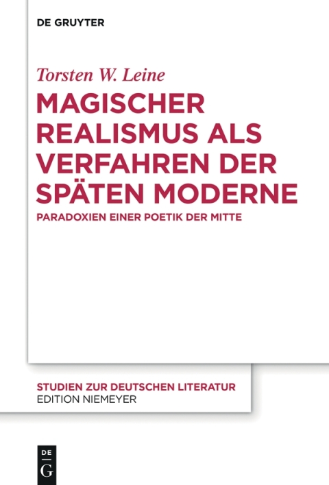 Cover image for book Magischer Realismus als Verfahren der späten Moderne