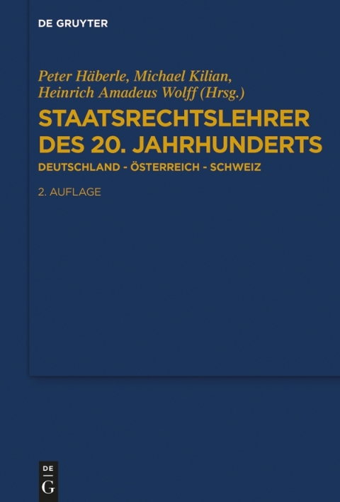 Cover image for book Staatsrechtslehrer des 20. Jahrhunderts