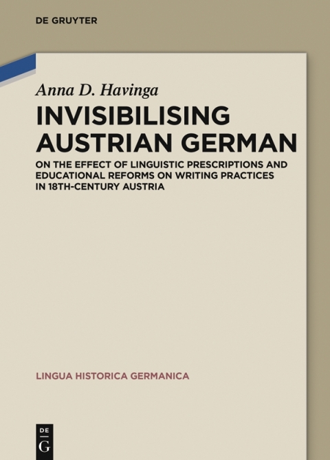Cover image for book Invisibilising Austrian German