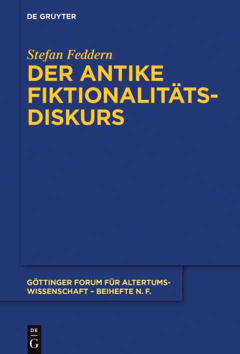 Cover image for book Der antike Fiktionalitätsdiskurs