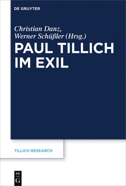 Cover image for book Paul Tillich im Exil