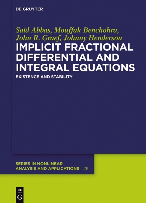 Implicit Fractional Differential and Integral Equations 
