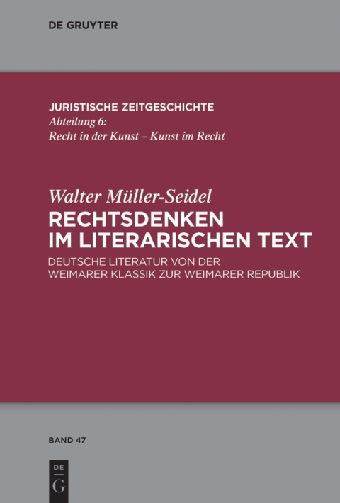Cover image for book Rechtsdenken im literarischen Text