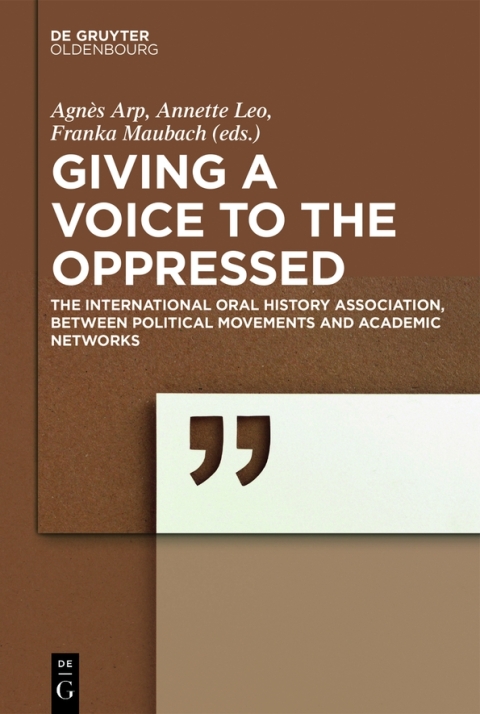 Cover image for book Giving a voice to the Oppressed?