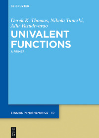 صورة الغلاف: Univalent Functions 1st edition 9783110560091