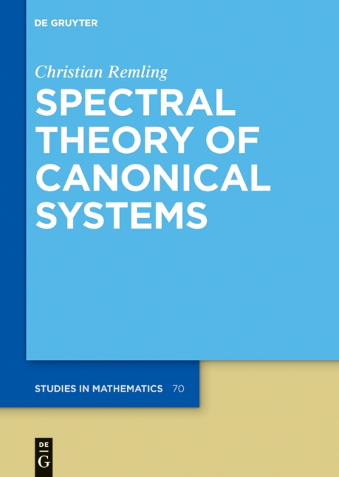 Cover image for book Spectral Theory of Canonical Systems
