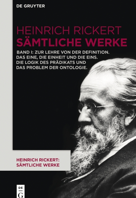 Cover image for book Zur Lehre von der Definition. Das Eine, die Einheit und die Eins. Die Logik des Prädikats und das Problem der Ontologie