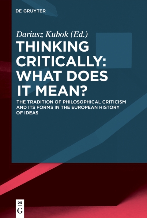 Cover image for book Thinking Critically: What Does It Mean?