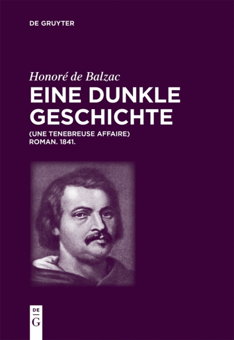 Cover image for book Honoré de Balzac, Eine dunkle Geschichte