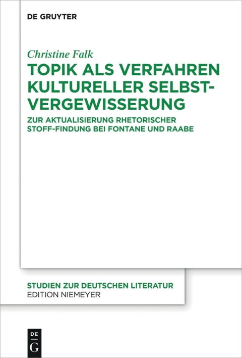 Cover image for book Topik als Verfahren kultureller Selbstvergewisserung