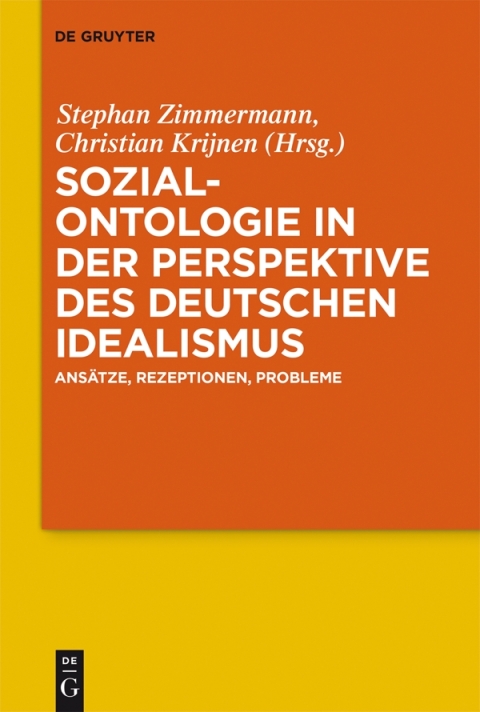Cover image for book Sozialontologie in der Perspektive des deutschen Idealismus