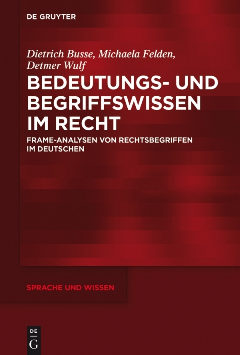Cover image for book Bedeutungs- und Begriffswissen im Recht