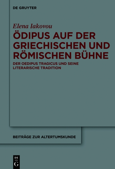 Cover image for book Ödipus auf der griechischen und römischen Bühne