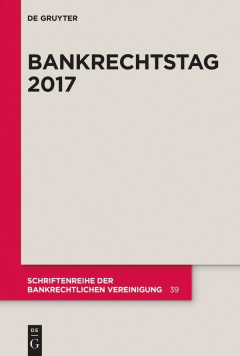 Cover image for book Bankrechtstag 2017