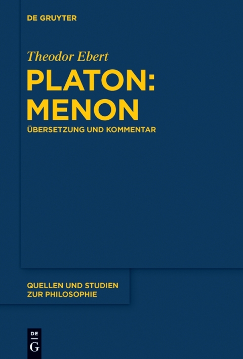Cover image for book Platon: Menon