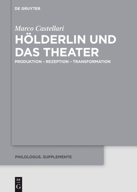 Cover image for book Hölderlin und das Theater