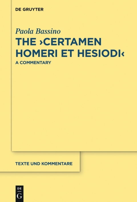 Cover image for book The ›Certamen Homeri et Hesiodi‹