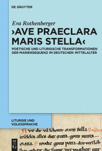 Cover image: 'Ave praeclara maris stella' 1st edition 9783110584585