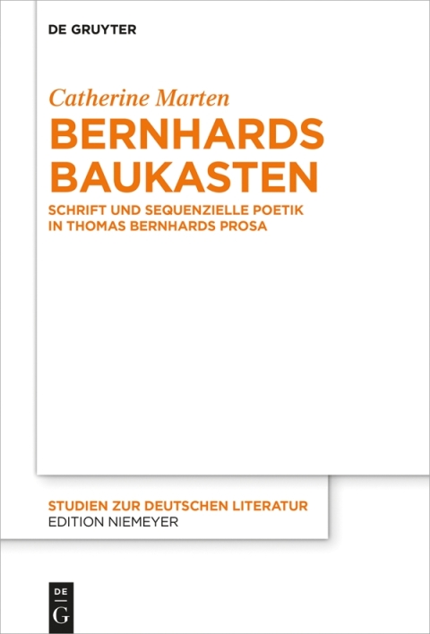 Cover image for book Bernhards Baukasten