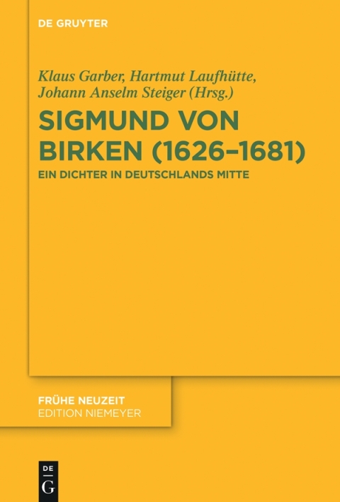 Cover image for book Sigmund von Birken (1626–1681)