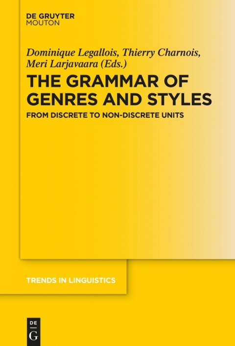 Cover image for book The Grammar of Genres and Styles