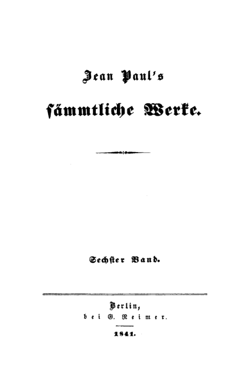 Cover image for book Hesperus oder 45 Hundsposttage. Eine Lebensbeschreibung. Heftlein 2