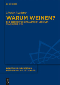 Cover image: Warum weinen? 1st edition 9783110595659
