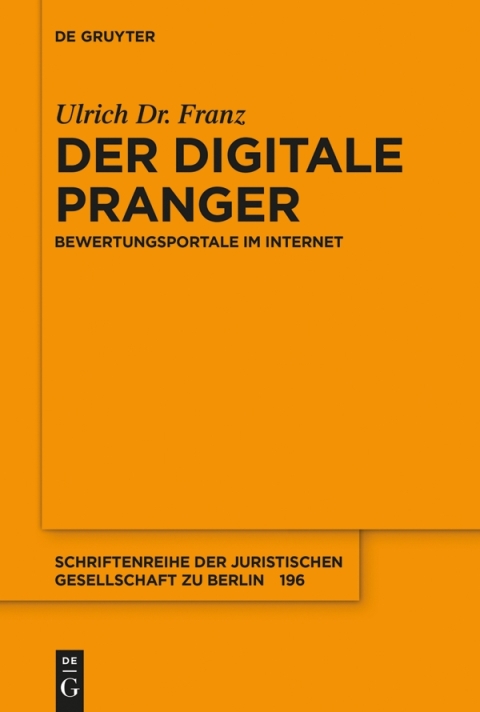Cover image for book Der digitale Pranger