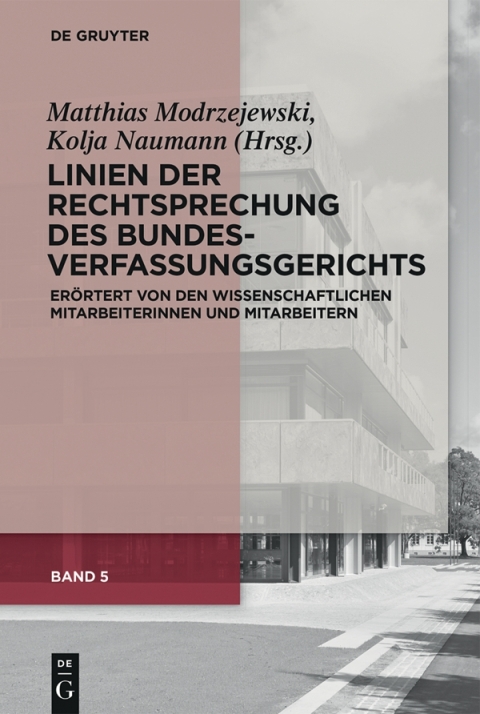 Cover image for book Linien der Rechtsprechung des Bundesverfassungsgerichts