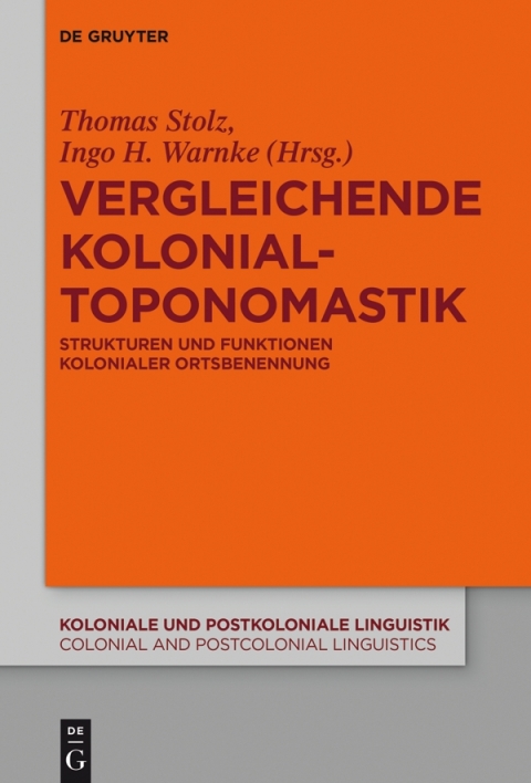 Cover image for book Vergleichende Kolonialtoponomastik