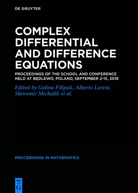 Cover image for book Complex Differential and Difference Equations