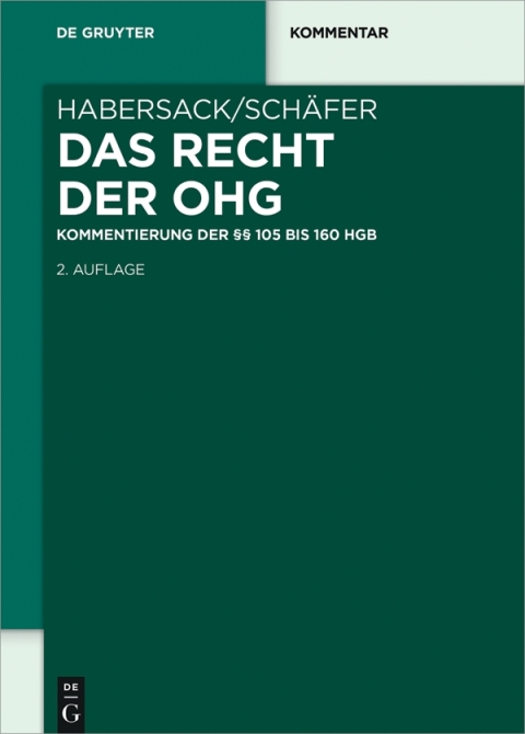 Cover image for book Das Recht der OHG