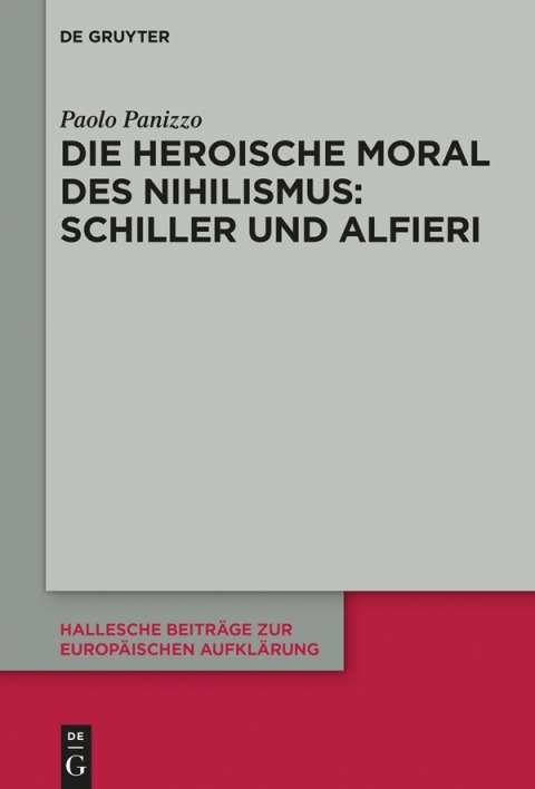 Cover image for book Die heroische Moral des Nihilismus: Schiller und Alfieri