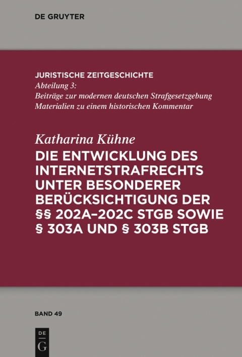 Cover image for book Die Entwicklung des Internetstrafrechts
