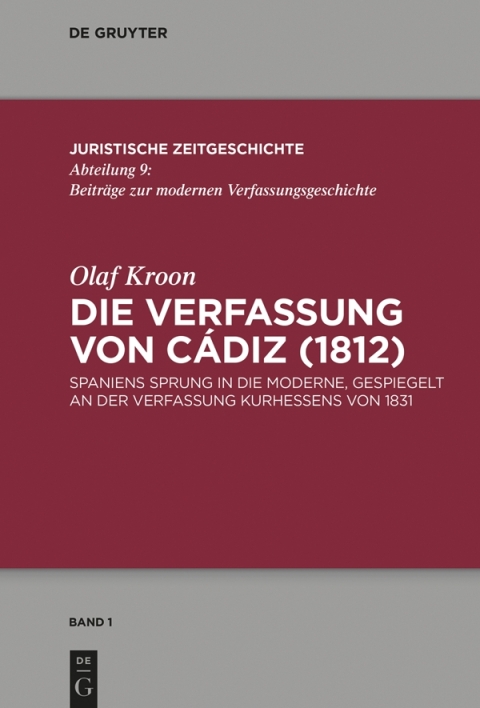 Cover image for book Die Verfassung von Cádiz (1812)