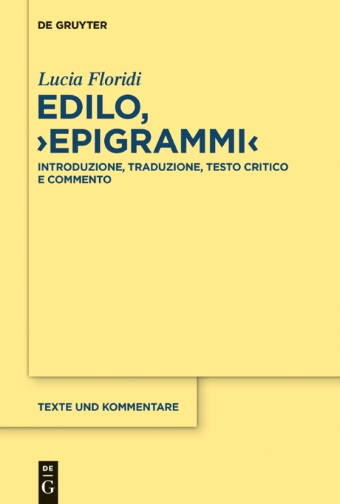 Edilo, âºEpigrammiâ¹ 
