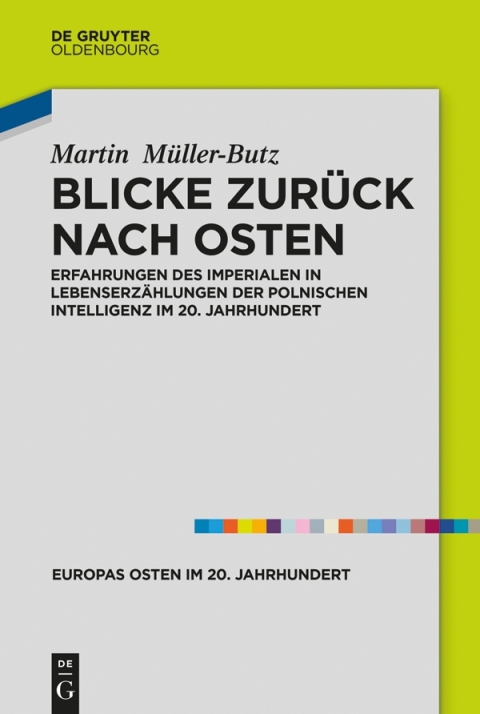 Cover image for book Blicke zurück nach Osten