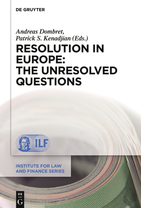 Cover image for book Resolution in Europe: The Unresolved Questions